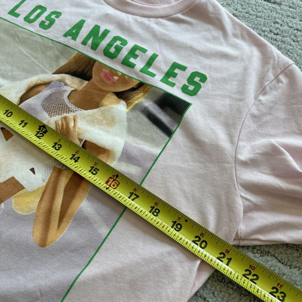 Barbie Los Angeles Sports Club Pink Womens Top‎ Shirt Oversized Size Medium - Picture 6 of 8